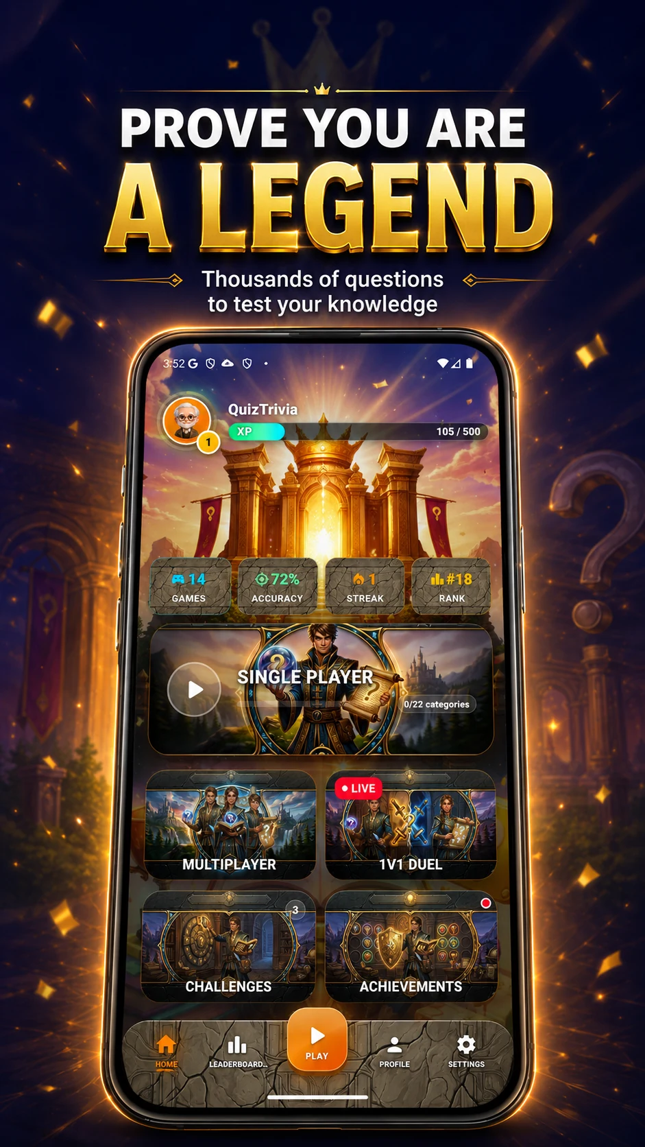 Quiz & Trivia Legends screenshot