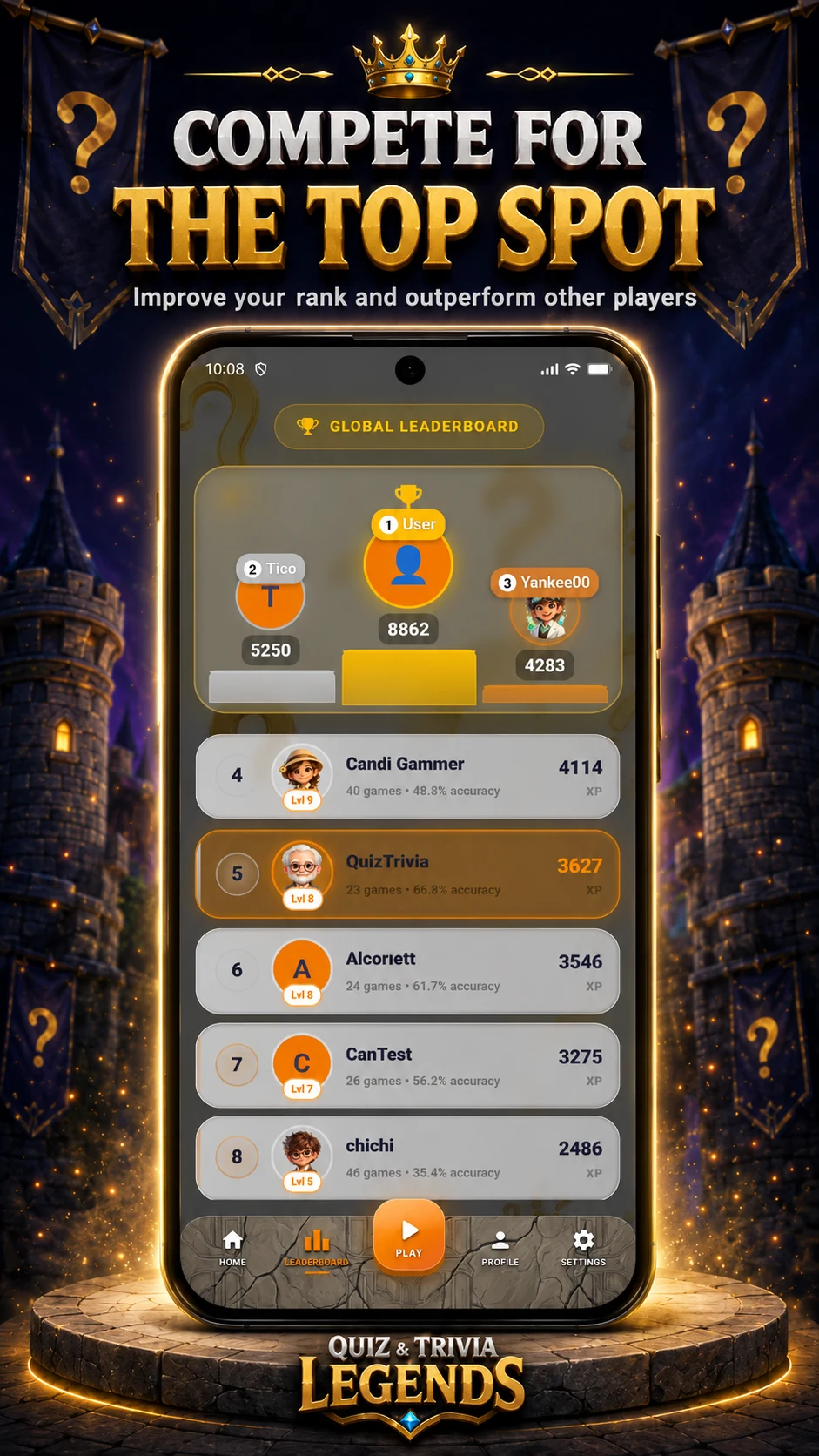 Quiz & Trivia Legends screenshot